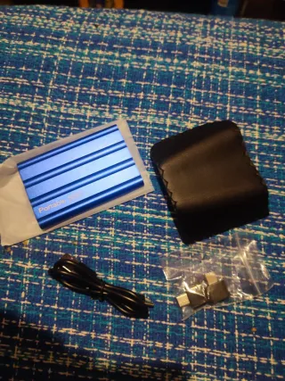 Disco Duro Externo Portátil Azul 4TB