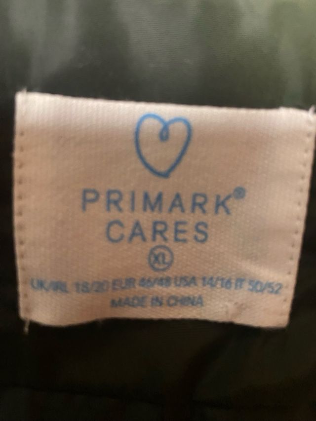 Abrigo Parka Plumas Primark Talla XL