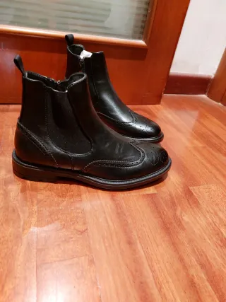 Stivaletti uomo vera pelle neri