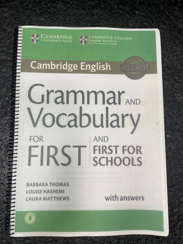 Cambridge English Grammar and Vocabulary for FIRST