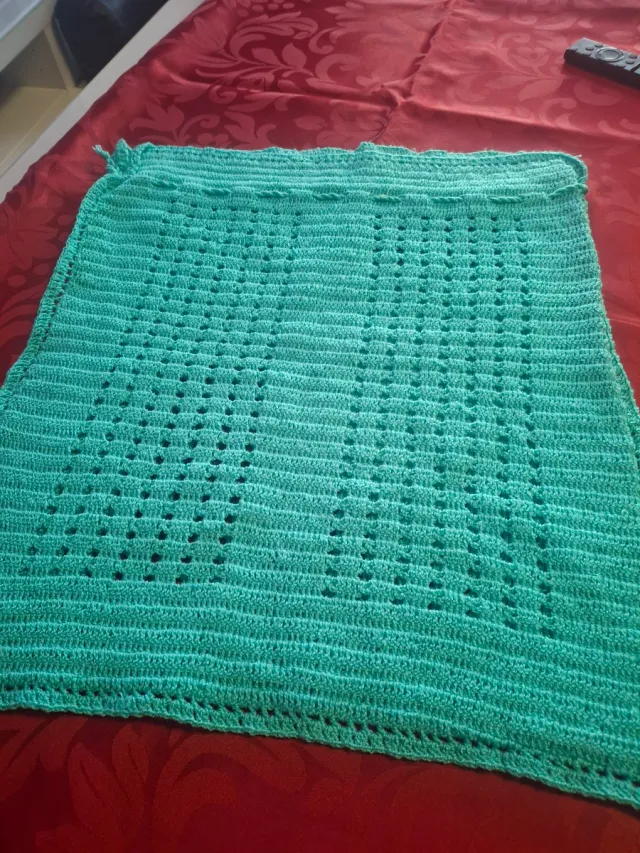 Bolsa de pan de hilo de algodón 100% verde