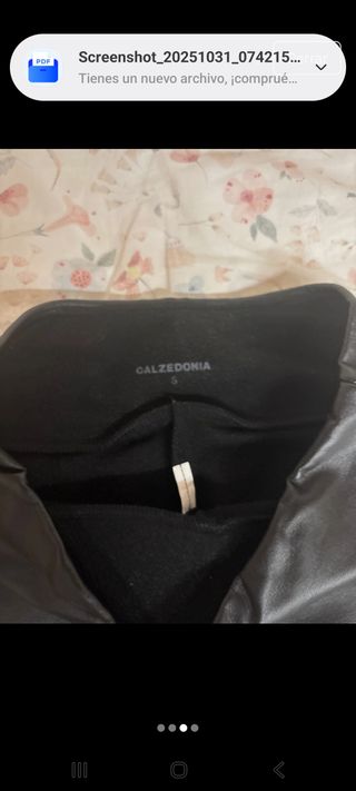 Leggings negros efecto piel