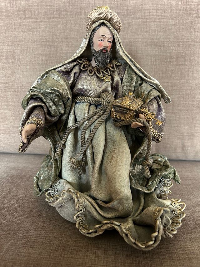 Belén y Portal hecho y decorado a mano