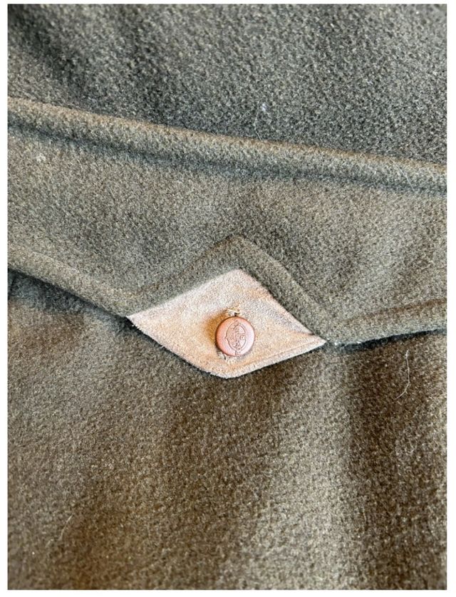 Giaccone in cashmere verde taglia XL