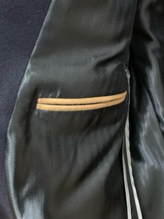 Abrigo paño azul Zara