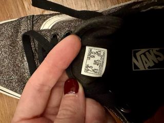 Zapatillas Vans Old Skool Glitter Negro/Plata