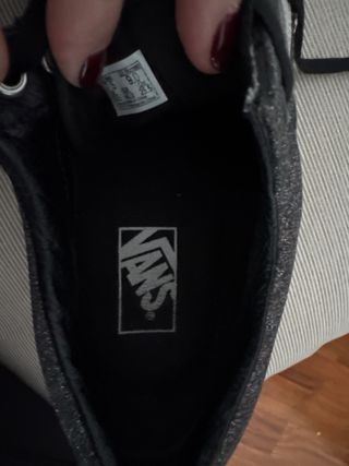 Zapatillas Vans Old Skool Glitter Negro/Plata