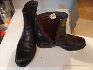 Botas de piel negras talla 42