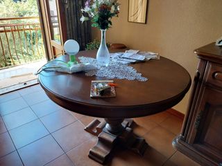 Sala vintage in noce