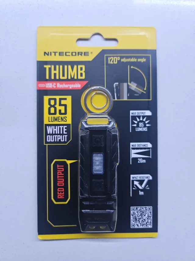 Linterna Nitecore THUMB USB-C 85 Lúmenes