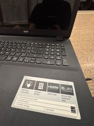 Acer Aspire E 17 Portátil Negro