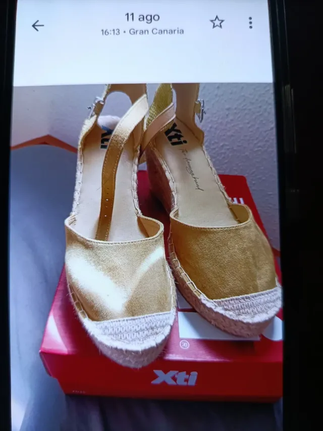 XTI Sandalias Cuña Sin Estrenar