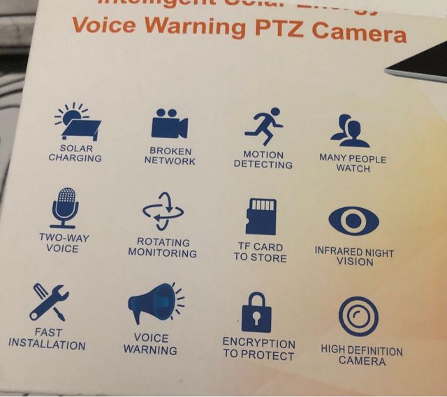 Câmera Exterior com Painel Solar