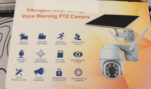 Câmera Exterior com Painel Solar