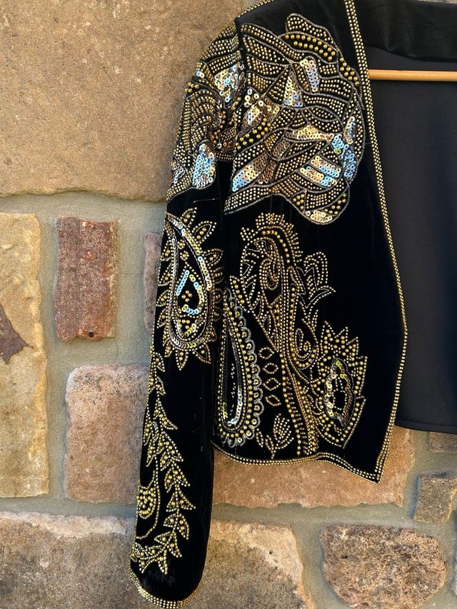 Chaqueta Torera Terciopelo Bordada - Talla S/M