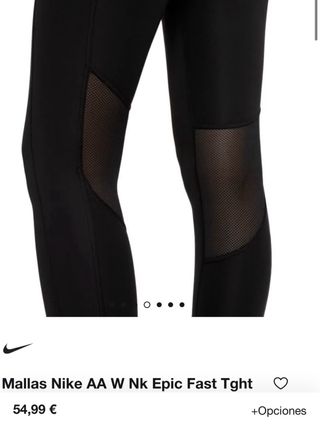 Mallas Nike Running Negras