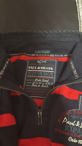 Jersey Paul & Shark Rayas Azul y Rojo