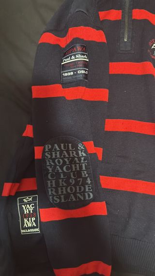 Jersey Paul & Shark Rayas Azul y Rojo