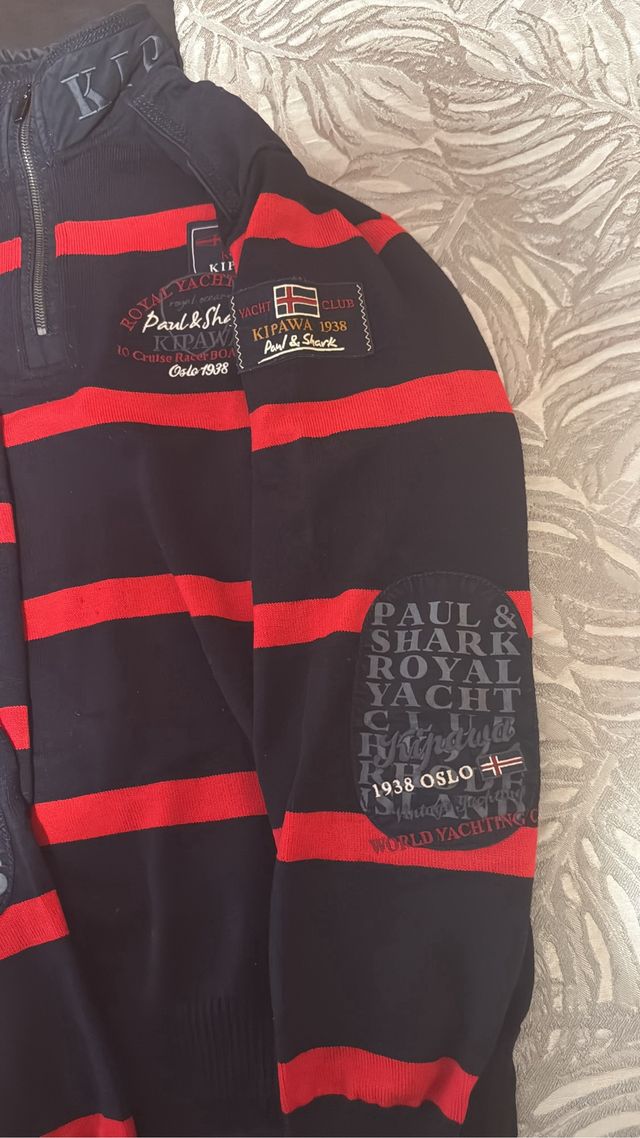 Jersey Paul & Shark Rayas Azul y Rojo