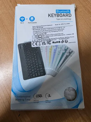 Teclado Inalámbrico Rosa y Blanco