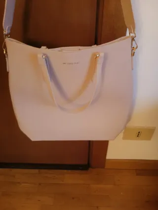 Borsa Michael Kors Pelle Beige/Rosa