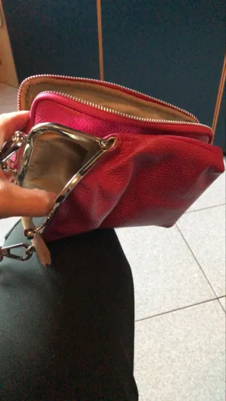 Pochette Borsetta a Tracolla Rosa