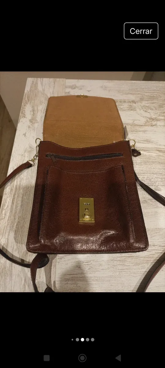 Bandolera de piel para caballero