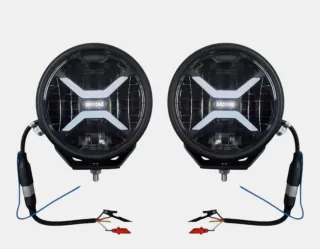 Pareja Faros Largo Alcance LED con instalación