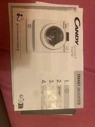 Lavadora Candy Smart Inverter 8 kg Integrable
