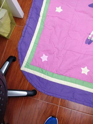 Dos Colchas infantil hada morada y rosa