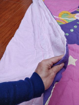 Dos Colchas infantil hada morada y rosa