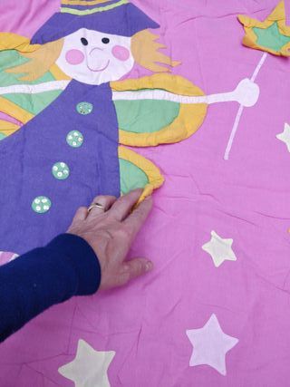 Dos Colchas infantil hada morada y rosa