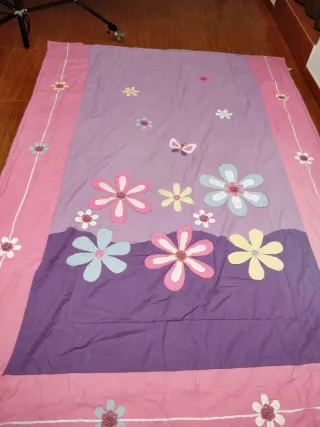 Dos Colchas infantil hada morada y rosa