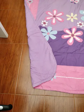 Dos Colchas infantil hada morada y rosa