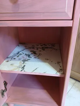 Tavolino da caffè Shabby Chic rosa