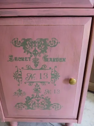 Tavolino da caffè Shabby Chic rosa