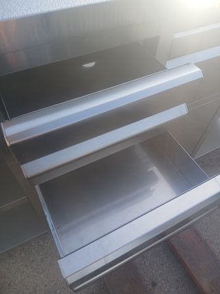 Mueble cafetero acero inoxidable industrial