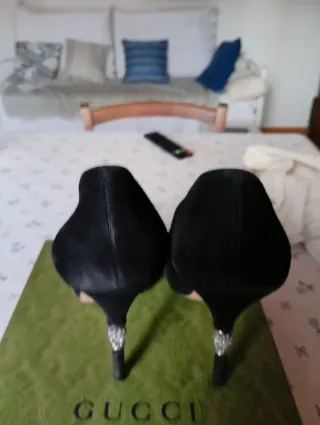 Scarpe con tacco Gucci nere