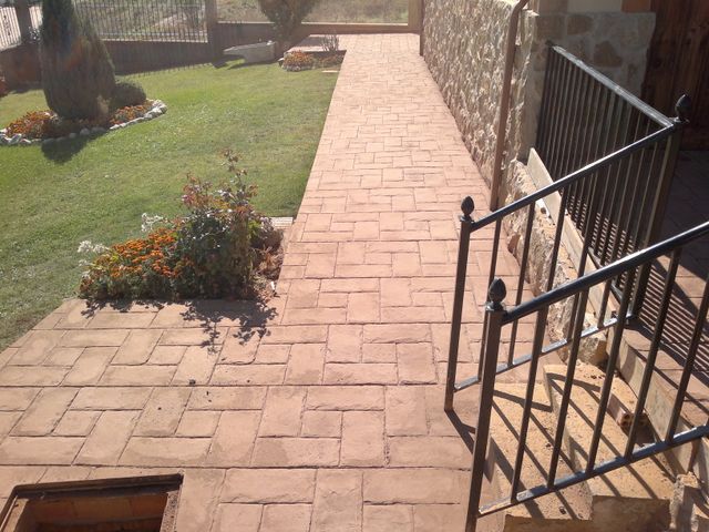 Pavimento hormigón impreso y pulido