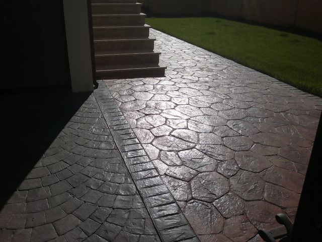 Pavimento hormigón impreso y pulido