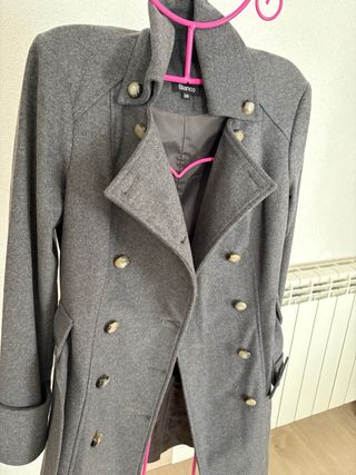 Abrigo gris Blanco talla S