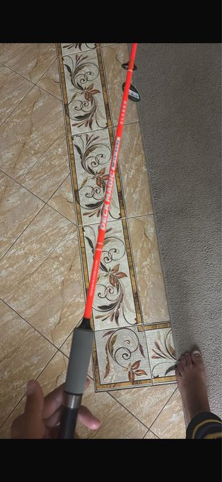 Canna da pesca arancione