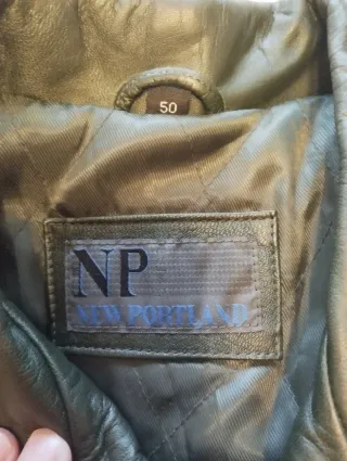 Chaqueta Cuero New Portland Talla L