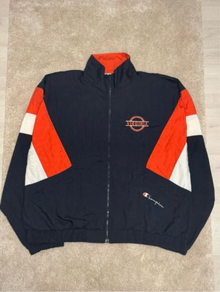 Giacca Vintage Champion Blu Arancione