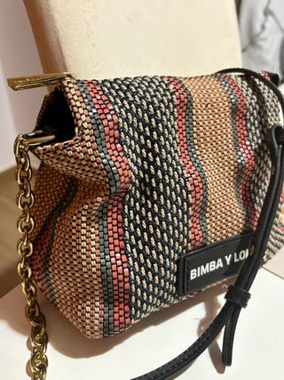 Bolso Bimba y Lola tejido multicolor