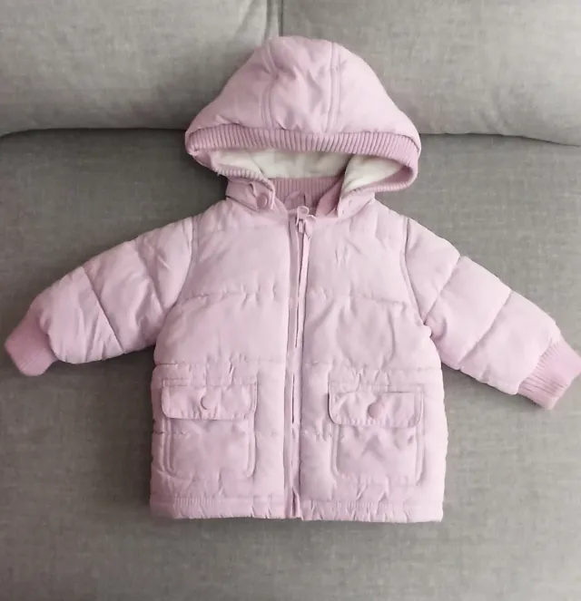 Abrigo bebé rosa, 6 meses
