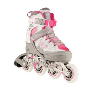 Patines en línea Fitness Fit 5 Niños Blanco/Rosa