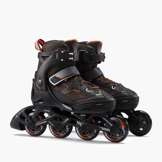 Patines Línea Niños Oxelo Roller Fitness Fit 3 Negro