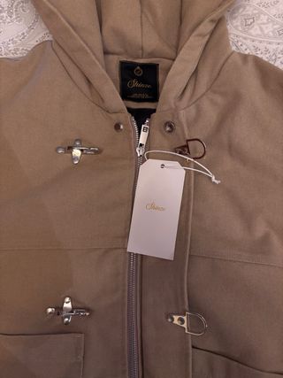 Shige 15oz Khaki Canvas Clasp Bomber Jacket