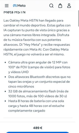 Oakley HSTN Meta Gafas de Sol Black Prizm Polariza